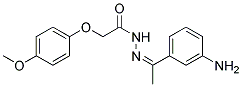 (4-METHOXY-PHENOXY)-ACETIC ACID [1-(3-AMINO-PHENYL)-ETHYLIDENE]-HYDRAZIDE Struktur