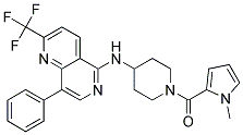 N-(1-[(1-METHYL-1H-PYRROL-2-YL)CARBONYL]PIPERIDIN-4-YL)-8-PHENYL-2-(TRIFLUOROMETHYL)-1,6-NAPHTHYRIDIN-5-AMINE Struktur