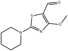 4-METHOXY-2-PIPERIDIN-1-YL-THIAZOLE-5-CARBALDEHYDE Struktur