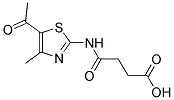 4-((5-ACETYL-4-METHYL-1,3-THIAZOL-2-YL)AMINO)-4-OXOBUTANOIC ACID Struktur