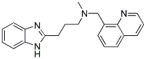 3-(1H-BENZIMIDAZOL-2-YL)-N-METHYL-N-(QUINOLIN-8-YLMETHYL)PROPAN-1-AMINE Struktur