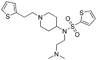 N-[2-(DIMETHYLAMINO)ETHYL]-N-(1-[2-(2-THIENYL)ETHYL]PIPERIDIN-4-YL)THIOPHENE-2-SULFONAMIDE Struktur