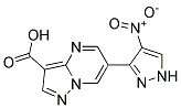 6-(4-NITRO-1H-PYRAZOL-3-YL)PYRAZOLO[1,5-A]PYRIMIDINE-3-CARBOXYLIC ACID Struktur