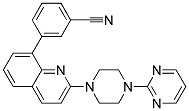 3-[2-(4-PYRIMIDIN-2-YLPIPERAZIN-1-YL)QUINOLIN-8-YL]BENZONITRILE Struktur