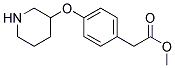 METHYL 2-[4-(3-PIPERIDINYLOXY)PHENYL]ACETATE Struktur