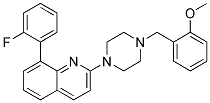 8-(2-FLUOROPHENYL)-2-[4-(2-METHOXYBENZYL)PIPERAZIN-1-YL]QUINOLINE Struktur