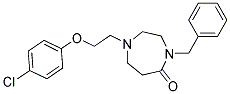 4-BENZYL-1-[2-(4-CHLOROPHENOXY)ETHYL]-1,4-DIAZEPAN-5-ONE Struktur