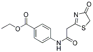 ETHYL 4-[[(4-OXO-4,5-DIHYDRO-1,3-THIAZOL-2-YL)ACETYL]AMINO]BENZOATE Struktur