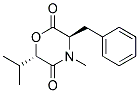 (3R,6S)-3-BENZYL-6-ISOPROPYL-4-METHYL-MORPHOLINE-2,5-DIONE Struktur