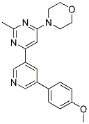 4-(6-[5-(4-METHOXYPHENYL)PYRIDIN-3-YL]-2-METHYLPYRIMIDIN-4-YL)MORPHOLINE Struktur