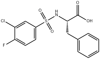 N-[(3-CHLORO-4-FLUOROPHENYL)SULFONYL]PHENYLALANINE Struktur