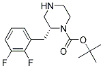 (R)-2-(2,3-DIFLUORO-BENZYL)-PIPERAZINE-1-CARBOXYLIC ACID TERT-BUTYL ESTER Struktur