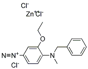 4-[benzyl(methyl)amino]-3-ethoxybenzene diazonium zinc chloride Struktur