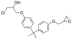 BISPHENOL A (3-CHLORO-2-HYDROXYPROPYL) GLYCIDYL ETHER Struktur