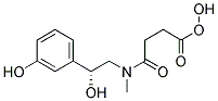 2R,S-HYDROXY-4[[(2R)-2-HYDROXY-2-(3-HYDROXYPHENYL)ETHYL]METHYLAMINO]-4-OXO-BUTANOIC ACID Struktur