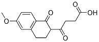 3-(1,2,3,4-TETRAHYDRO-6-METHOXY-1-OXO-2-NAPHTHOYL)-PROPIONIC ACID Struktur