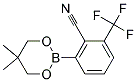 2-(TRIFLUOROMETHYL)-6-(5,5-DIMETHYL-1,3,2-DIOXABORINAN-2-YL)BENZONITRILE Struktur