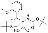 2- TERT -BUTOXYCARBONYLAMINO-3-( TERT -BUTYL-DIMETHYL-SILANYLOXY)-3-(2-METHOXY-PHENYL)-PROPIONIC ACID Struktur