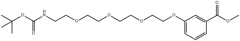 3-(11-BOC-AMINO-3,6,9-TRIOXAUNDECANOXY)BENZOIC ACID METHYL ESTER Struktur