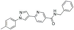 N-BENZYL-6-[1-(4-METHYLPHENYL)-1H-PYRAZOL-4-YL]NICOTINAMIDE Struktur