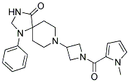 8-(1-[(1-METHYL-1H-PYRROL-2-YL)CARBONYL]AZETIDIN-3-YL)-1-PHENYL-1,3,8-TRIAZASPIRO[4.5]DECAN-4-ONE Struktur