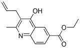 3-ALLYL-4-HYDROXY-2-METHYL-QUINOLINE-6-CARBOXYLIC ACID ETHYL ESTER Struktur