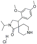 4-(2,4-DIMETHOXYPHENYL)-2-ISOPROPYL-2,8-DIAZASPIRO[4.5]DECAN-1-ONE HYDROCHLORIDE Struktur