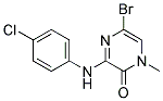 5-BROMO-3-(4-CHLORO-PHENYLAMINO)-1-METHYL-1H-PYRAZIN-2-ONE Struktur