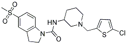 N-(1-[(5-CHLORO-2-THIENYL)METHYL]PIPERIDIN-3-YL)-5-(METHYLSULFONYL)INDOLINE-1-CARBOXAMIDE Struktur