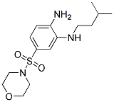 N-[2-AMINO-5-(MORPHOLIN-4-YLSULFONYL)PHENYL]-N-(3-METHYLBUTYL)AMINE Struktur