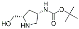 (2S,4S)-2-HYDROXYMETHYL-4-BOC-AMINO PYRROLIDINE Struktur