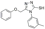 4-(3-METHYLPHENYL)-5-(PHENOXYMETHYL)-4H-1,2,4-TRIAZOLE-3-THIOL Struktur