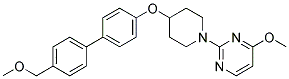 4-METHOXY-2-(4-([4'-(METHOXYMETHYL)BIPHENYL-4-YL]OXY)PIPERIDIN-1-YL)PYRIMIDINE Struktur