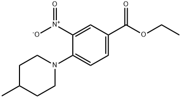 ETHYL 3-NITRO-4-(4-METHYLPIPERIDIN-1-YL)BENZOATE Struktur