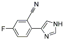 5-FLUORO-2-(1H-IMIDAZOL-4-YL)-BENZONITRILE Struktur