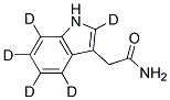 INDOLE-2,4,5,6,7-D5-3-ACETAMIDE Struktur