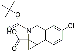 2-(TERT-BUTOXYCARBONYL)-5-CHLORO-1A,2,3,7B-TETRAHYDRO-1H-CYCLOPROPA[C]ISOQUINOLINE-1A-CARBOXYLIC ACID Struktur