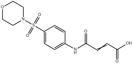 3-[4-(MORPHOLINE-4-SULFONYL)-PHENYLCARBAMOYL]-ACRYLIC ACID Struktur