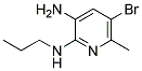 5-BROMO-6-METHYL-N2-PROPYL-PYRIDINE-2,3-DIAMINE Struktur