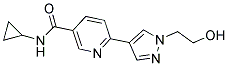 N-CYCLOPROPYL-6-[1-(2-HYDROXYETHYL)-1H-PYRAZOL-4-YL]NICOTINAMIDE Struktur