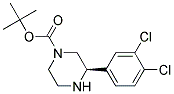 (R)-3-(3,4-DICHLORO-PHENYL)-PIPERAZINE-1-CARBOXYLIC ACID TERT-BUTYL ESTER Struktur