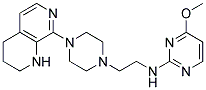 4-METHOXY-N-(2-[4-(1,2,3,4-TETRAHYDRO-1,7-NAPHTHYRIDIN-8-YL)PIPERAZIN-1-YL]ETHYL)PYRIMIDIN-2-AMINE Struktur