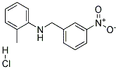 N-(3-NITROBENZYL)-2-METHYLANILINE HYDROCHLORIDE Struktur