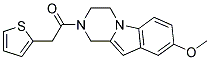 8-METHOXY-2-(2-THIENYLACETYL)-1,2,3,4-TETRAHYDROPYRAZINO[1,2-A]INDOLE Struktur