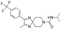 N-ISOPROPYL-2-METHYL-3-[4-(TRIFLUOROMETHYL)PHENYL]-1,4,8-TRIAZASPIRO[4.5]DECA-1,3-DIENE-8-CARBOXAMIDE Struktur