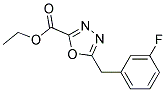 ETHYL 5-(3-FLUOROBENZYL)-1,3,4-OXADIAZOLE-2-CARBOXYLATE Struktur