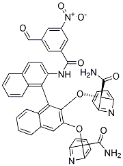 (R)-2,2'-[5-NITROISOPHTHALAMIDOBIS(2,6-PYRIDYLENECARBAMOYLMETHOXY)]-1,1'-BINAPHTHYL Struktur