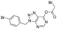 BROMO-ACETIC ACID 3-(4-BROMO-BENZYL)-3H-[1,2,3]TRIAZOLO[4,5-D]PYRIMIDIN-7-YL ESTER Struktur