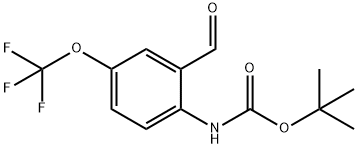 TERT-BUTYL 2-FORMYL-4-(TRIFLUOROMETHOXY)PHENYLCARBAMATE Struktur