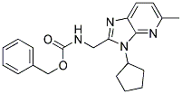 (3-CYCLOPENTYL-5-METHYL-3H-IMIDAZO[4,5-B]PYRIDIN-2-YLMETHYL)-CARBAMIC ACID BENZYL ESTER Struktur